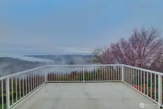 Private balcony off of primary bedroom.