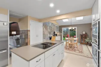 Great island with lots of room for food prep.