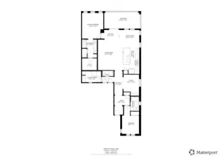 Matterport floorplan (shows 1948 SF but that is a modest overcalculation). Builder and County show 1,693 SF. Need 3rd BR? Totally possible for under $4K.