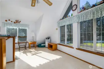 Bonus room above the garage