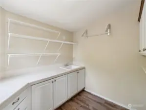 Butlers Pantry/Storage with Utility Sink