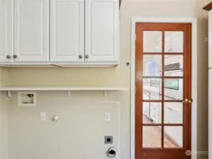 Laundry Just off Kitchen for Convenience