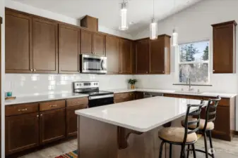 Stunning quartz countertops!