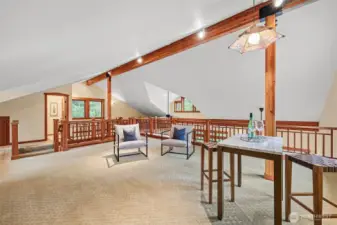 Large loft area upstairs!