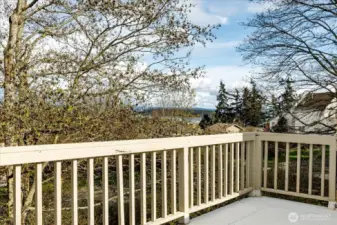Peak-a-boo view from upper deck