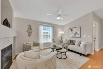 Spacious living area perfect for relaxing or entertaining.