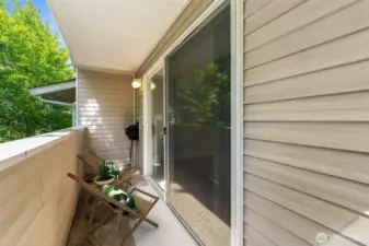 Private covered deck