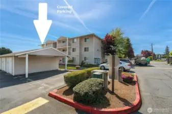 Covered Carport spot C-8 right in front of building