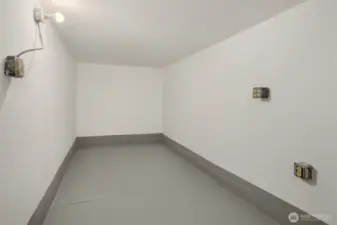 This bonus room is also located in the basement.