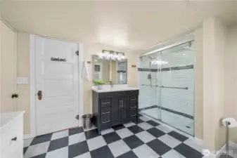 Massive walk-in shower and room to unwind, your own at-home sanctuary.