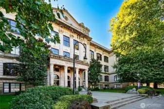 Another beautiful view of the original Queen Anne High School.