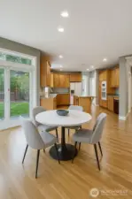 Virtually staged Eating Area