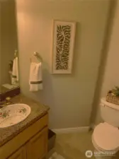 Main floor half bath.