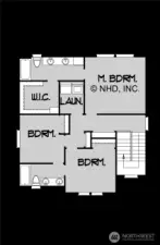 Upper Floor plan. Floor plan is conceptual and may vary during construction. Dimensions, layout, and features are approximate and subject to change without notice.