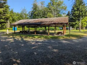 community river park picnic shelter