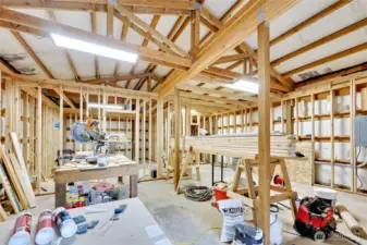 Tools and building material included in sale