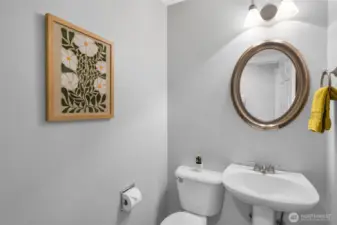 Main floor powder room.