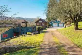 The property has 2600 sq/ft SFR, barn & "miners shack"