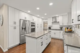 Kitchen appliances all stay with the home.