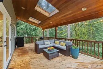 Deck is also plumbed for a gas BBQ.