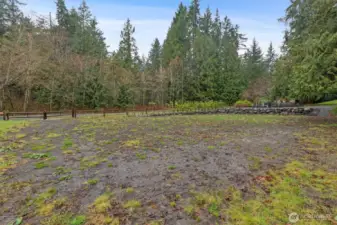 Another angle looking back at the field showing access gate on the left. Home is on the right in this photo.