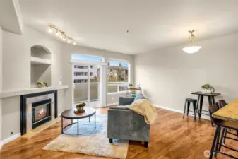 Plenty of room for a couch, table and desk