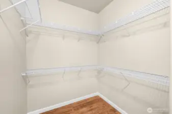 Large walk in closet