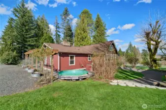 Large Cooling station pool surround by nature