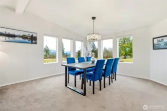 Living room table in the ADU