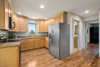 Beautifully appointed apartment kitchen.