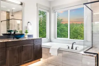 Under Cabinet Lighting & Soaking Tub