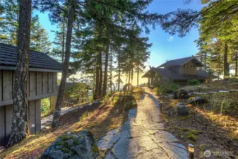 Hardscape pathway lighting is just one of many upgrades and special affects throughout the property.