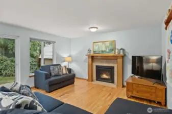 Living room #2 w/beautiful wood floors