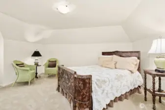 The upper floor boasts three spacious bedrooms, all with window seats to relax and soak in the views