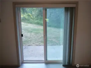 Walk out basement slider