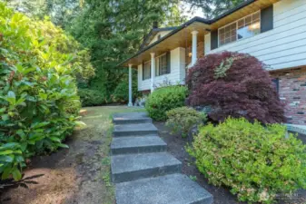 Beautiful steps leading you to the front door.