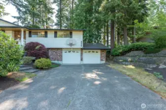 Oversized two car garage