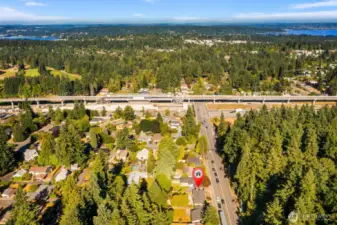 Quick 5 minute walk to the Pinehurst station which gets you downtown in 15 minutes.  If driving is your thing, you've got easy access to North/South I5