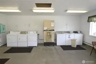 Laundry facility on site for extra loads!