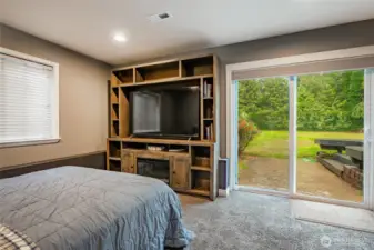 Rest of downstairs bonus/flex room with own slider access to backyard