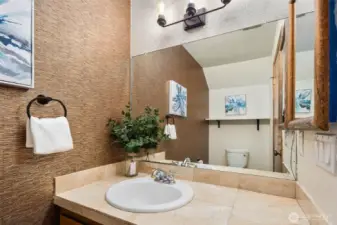 Main floor powder room