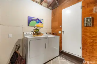 Upstair Laundry located in the garage