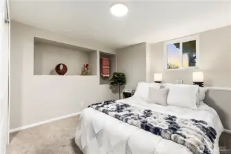 1 of 2 bedrooms downstairs
