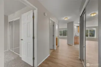 Front door entrance to living space