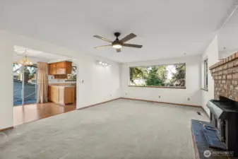 Living room (virtually staged)