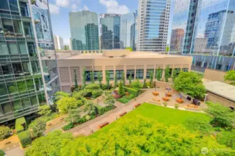 View onto the Urban Garden on 6th Floor