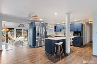 Kitchen virtually staged