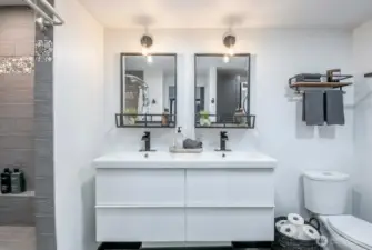 Primary Bathroom, double sinks