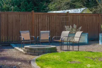 Gather around the firepit!