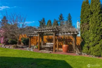 Cozy spot to soak up the sunshine.